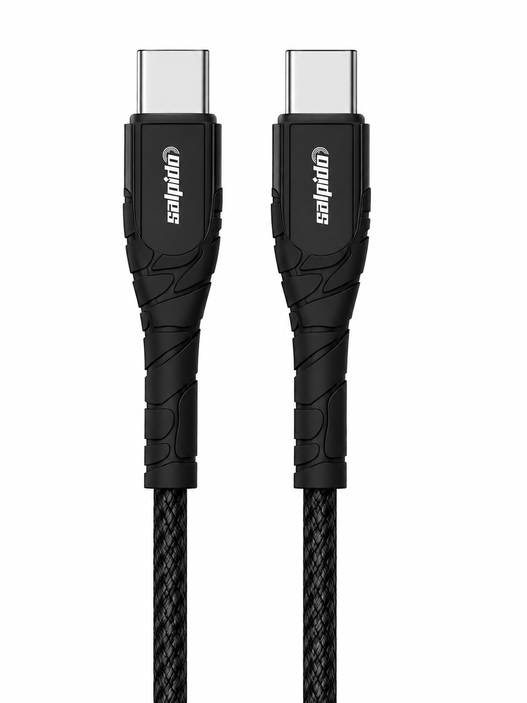 كيبل شحن سريع USB-C إلى USB-C بقدرة 65 واط ومقاوم للانحناء بطول 2 متر (SD102-C) من Salpido
