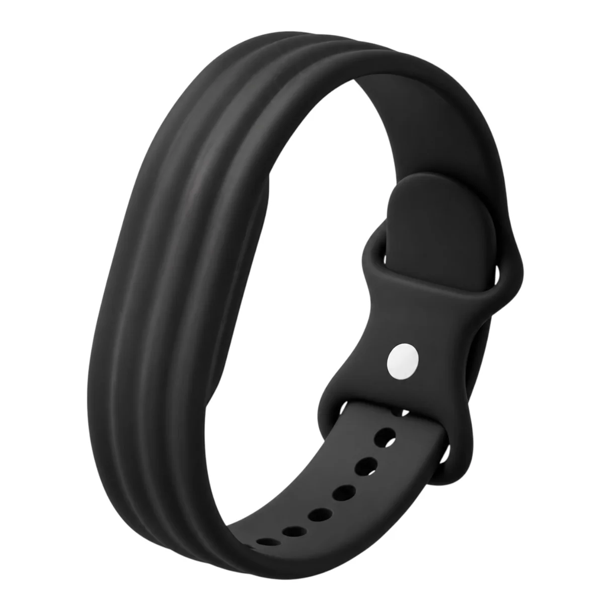 سير سيليكون لجهاز Fitbit Air من Google من 974Bands –  أسود