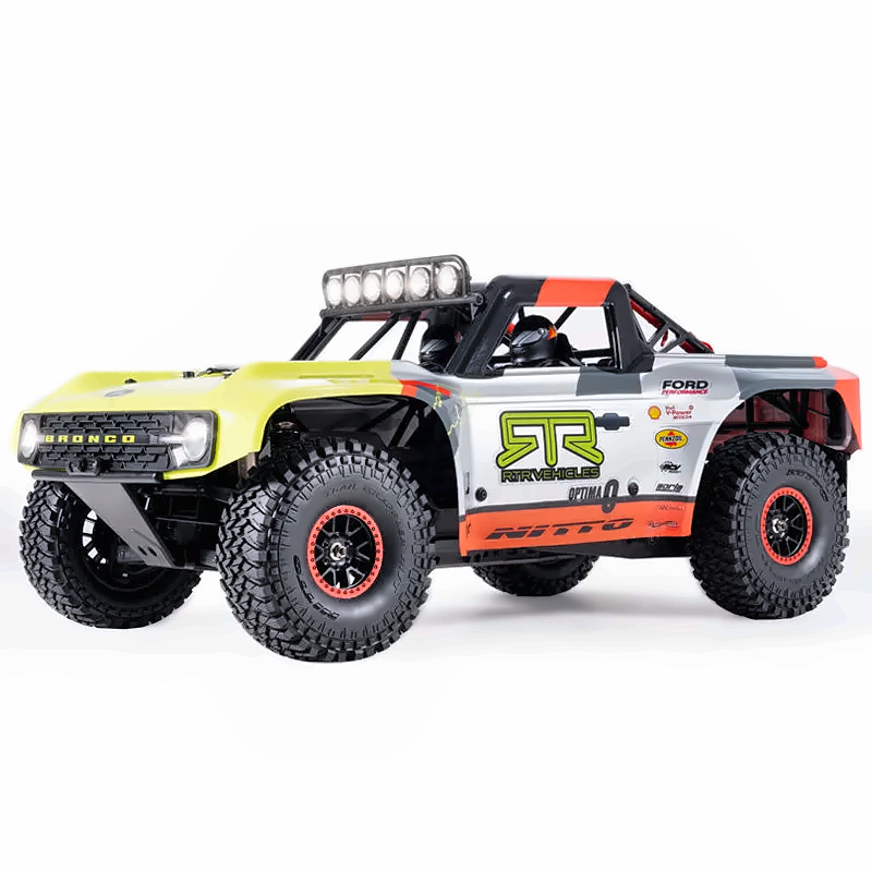 سيارة برونكو من Ford بمقياس 1:7 ومحرك بدون فحمات ودفع رباعي مع بطارية 4S وشاحن C4 من FMS