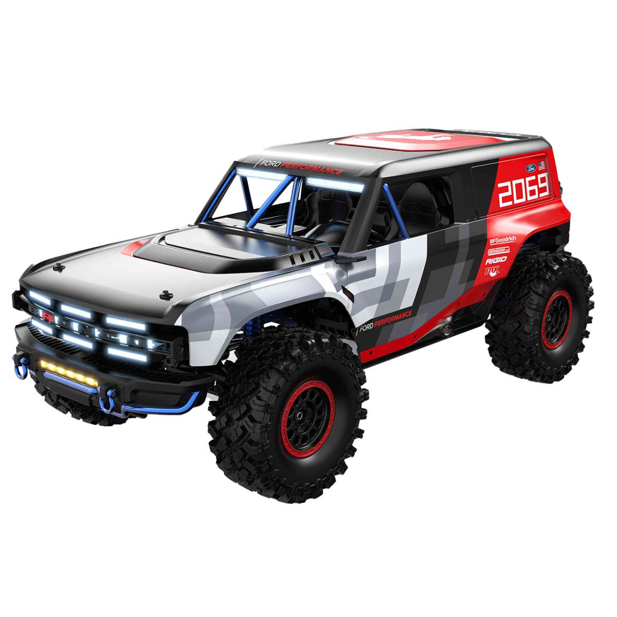 سيارة تسلق برونكو آر من Ford بمقياس 1:8 ومحرك بدون فحمات ودفع رباعي من MJX – H8P