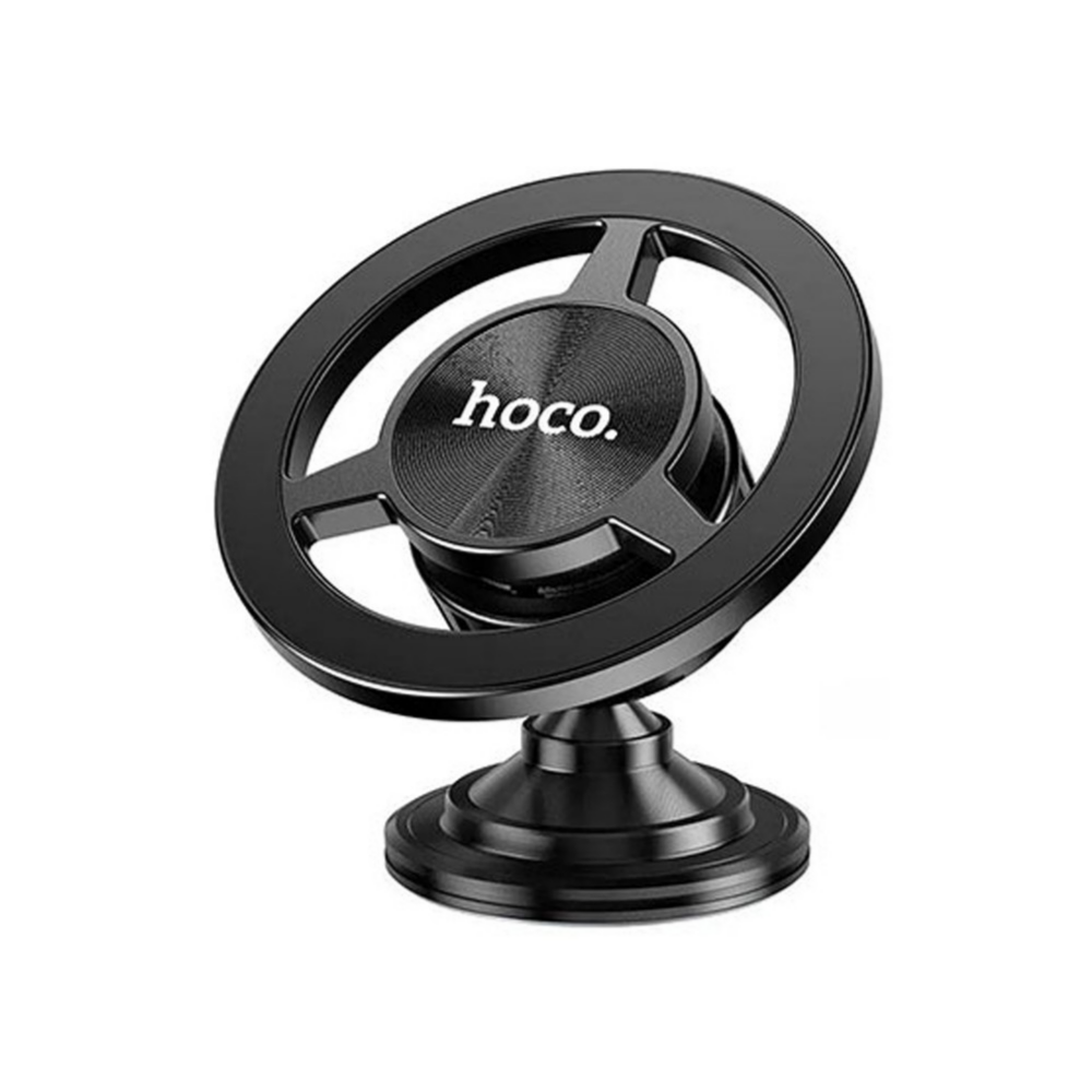 ستاند جوال مغناطيسي صغير للسيارة بدوران 360 درجة من Hoco – أسود