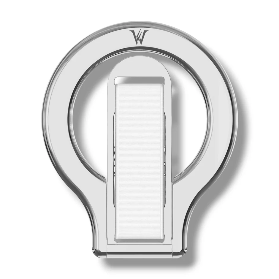 Wizard Gear Strap Ring with 2 Detachable Elastic Grip Band - Silver