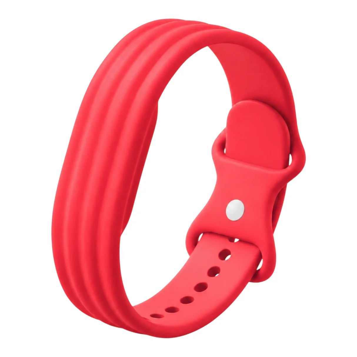 سير  سيليكون لجهاز Fitbit Air من Google من 974Bands – أحمر