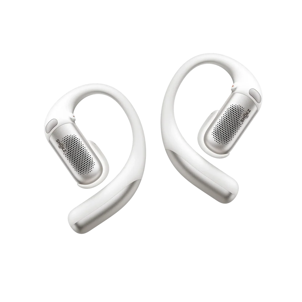 سماعات أذن مفتوحة مع تقليل الضوضاء من Shokz – T010 - أبيض