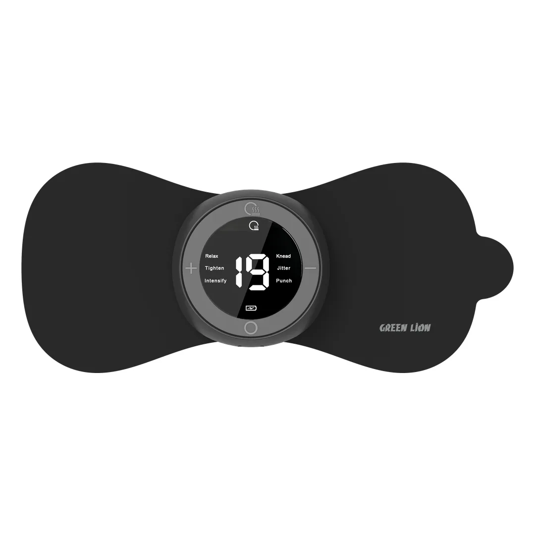 جهاز تحفيز كهربائي وعلاج حراري مع ريموت من Green Lion – أسود