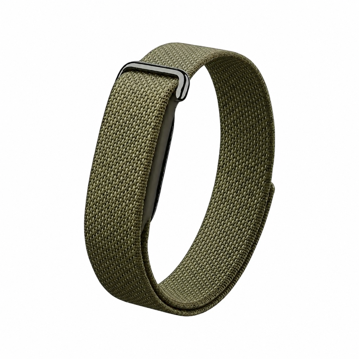 سير قماش لجهاز Fitbit Air من Google من 974Bands – لون أخضر زيتوني