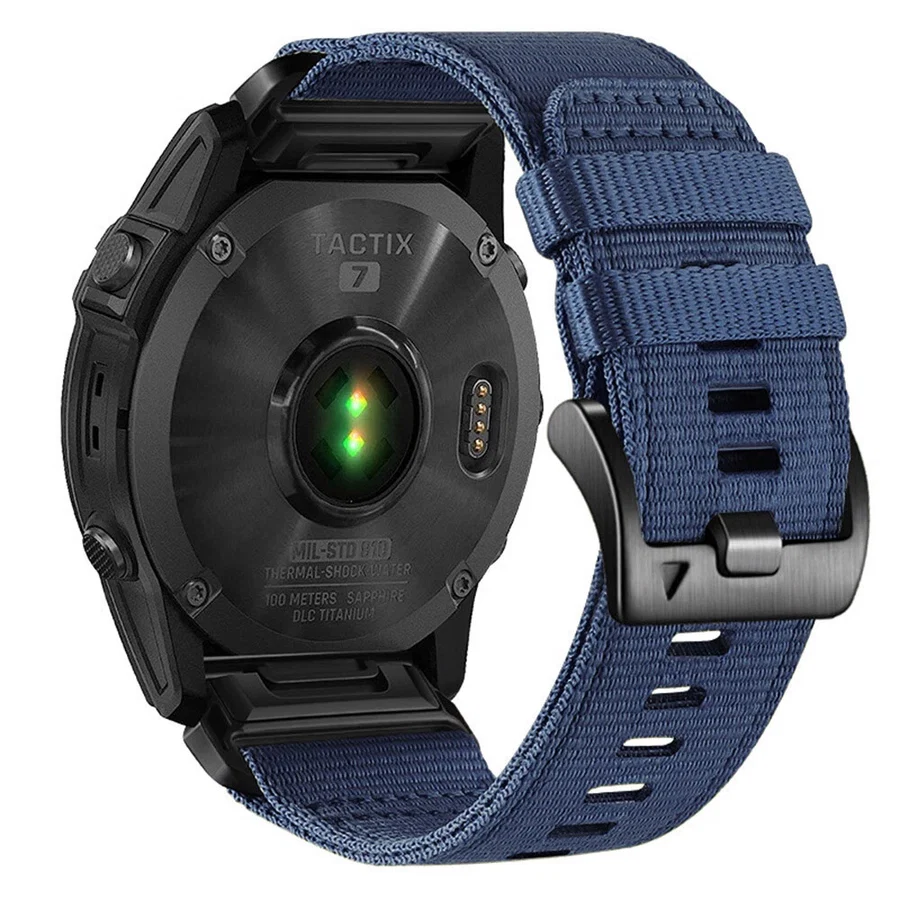 سير  قماش QuickFit مقاس 20 مم لساعات Garmin من 974 Bands – أزرق كحلي