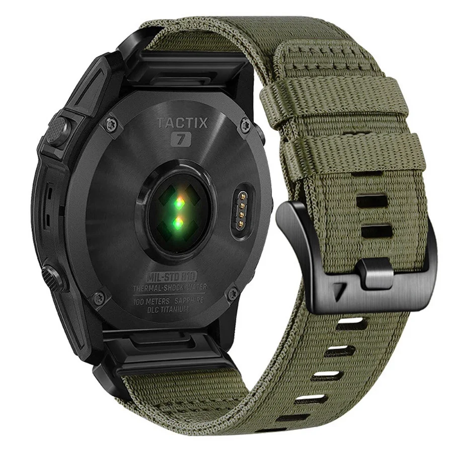 سير  قماش QuickFit مقاس 20 مم لساعات Garmin من 974 Bands – أخضر غامق