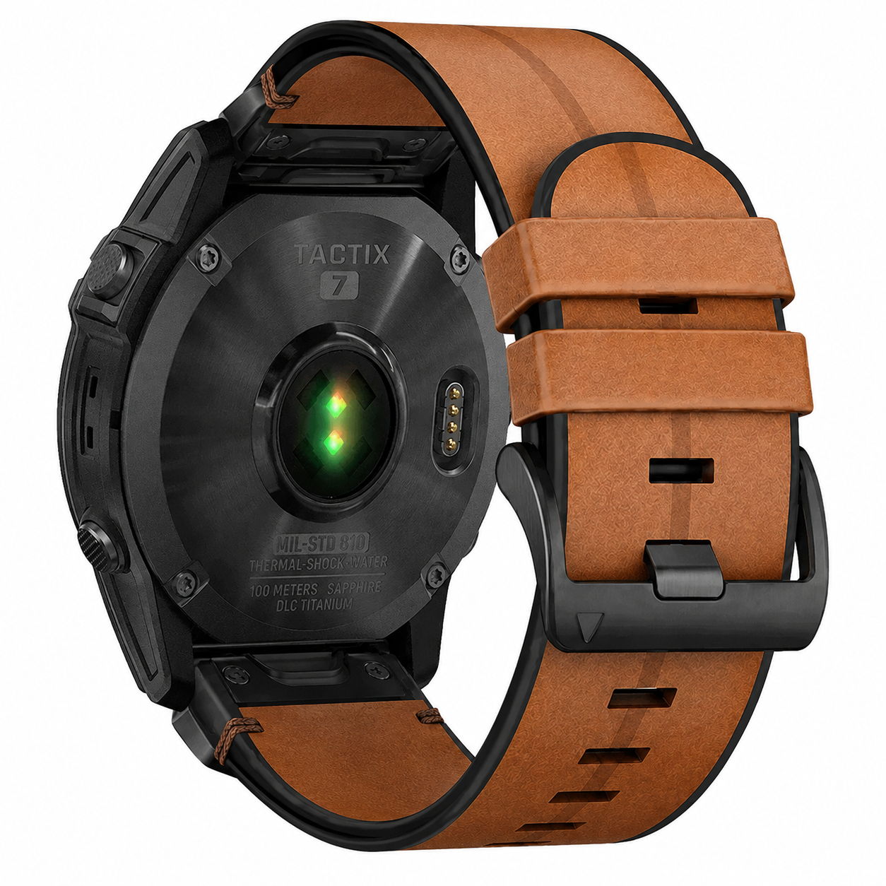 سير  جلدي مقاس 22 مم لساعات Garmin من 974 Bands - بني