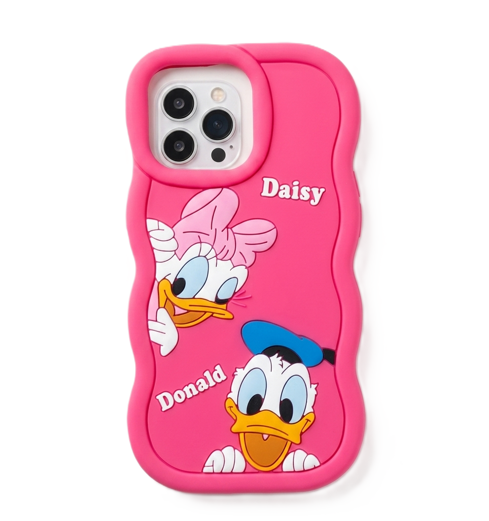 كفر حماية Daisy-Donald لجهاز iPhone 16 Pro Max من Creativa – وردي غامق