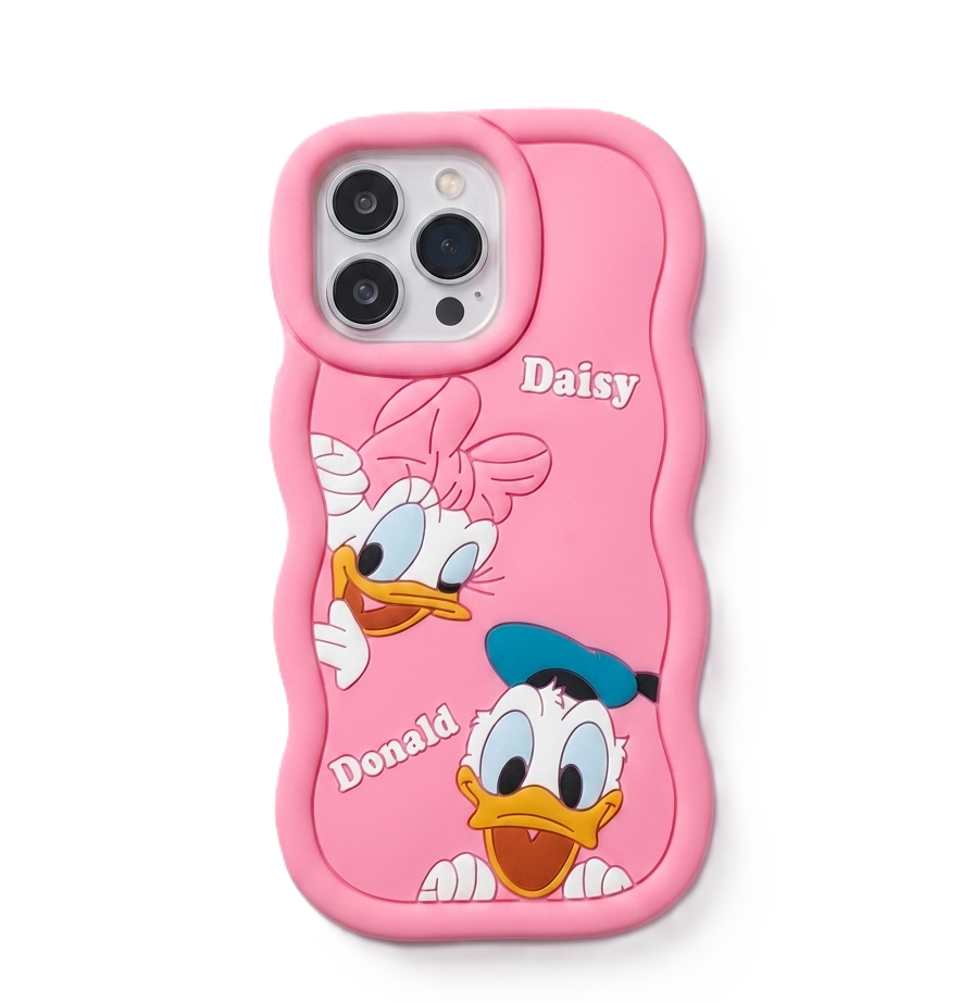 كفر حماية Daisy-Donald لجهاز iPhone 16 Pro Max من Creativa – وردي فاتح