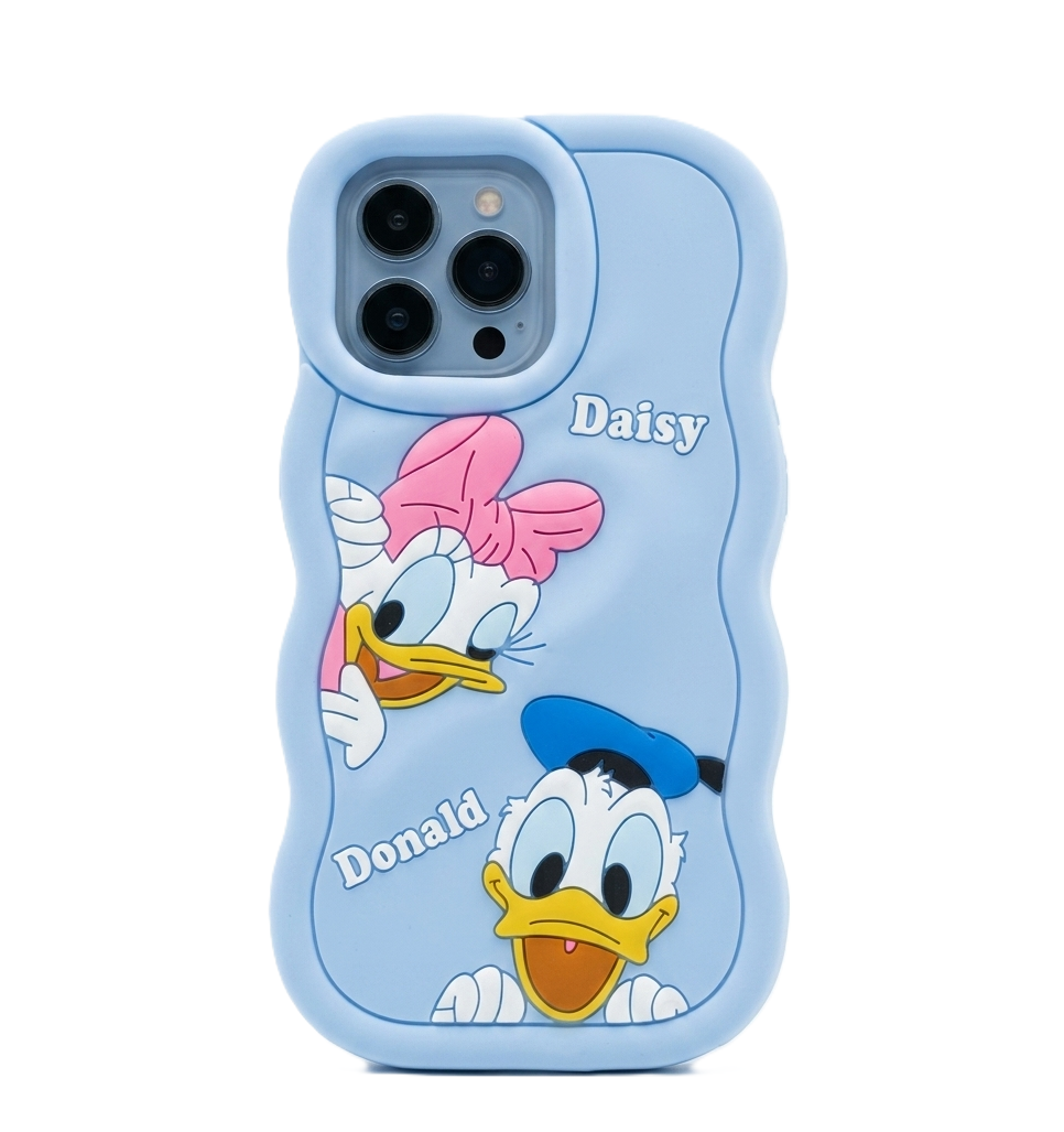 كفر حماية Daisy-Donald لجهاز iPhone 16 Pro  من Creativa – أزرق فاتح