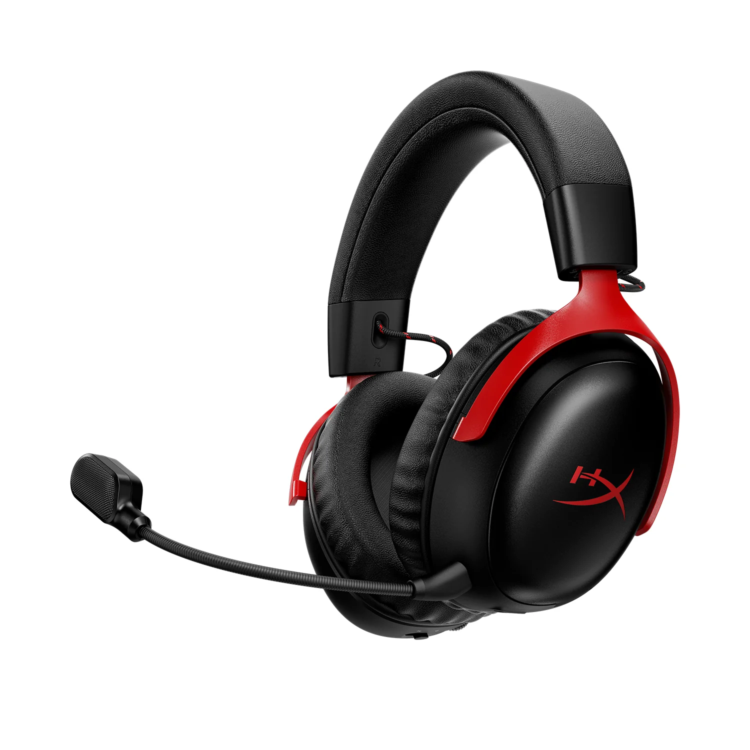 سماعة ألعاب لاسلكية Cloud III S من HyperX – أسود/أحمر