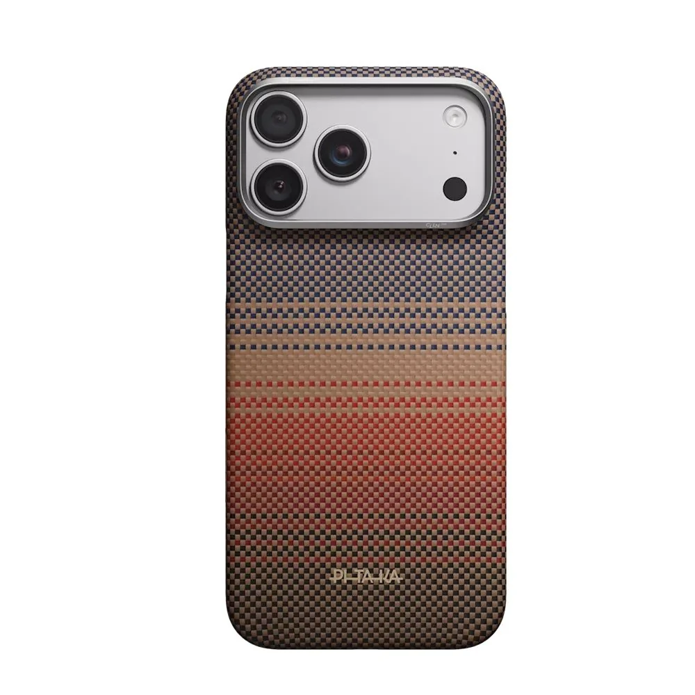 كفر Edge فائق النحافة لهاتف iPhone 18 Pro من PITAKA – غروب الشمس