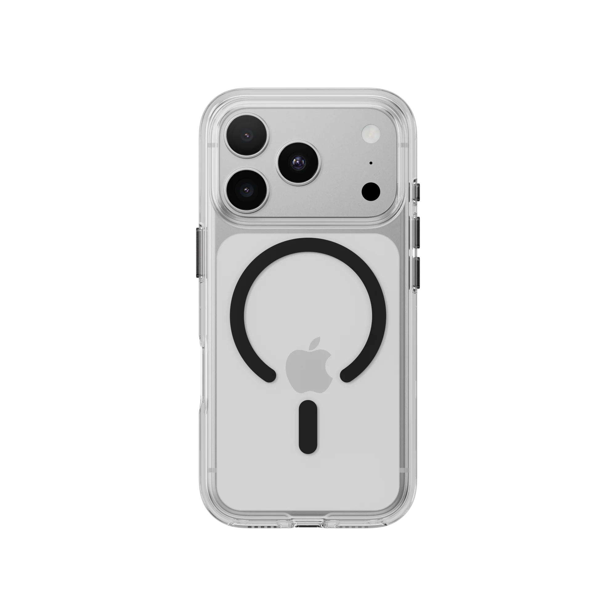 MagEasy Bright M Never Yellowing Case for iPhone 18 Pro - Transparent/Slate Ring