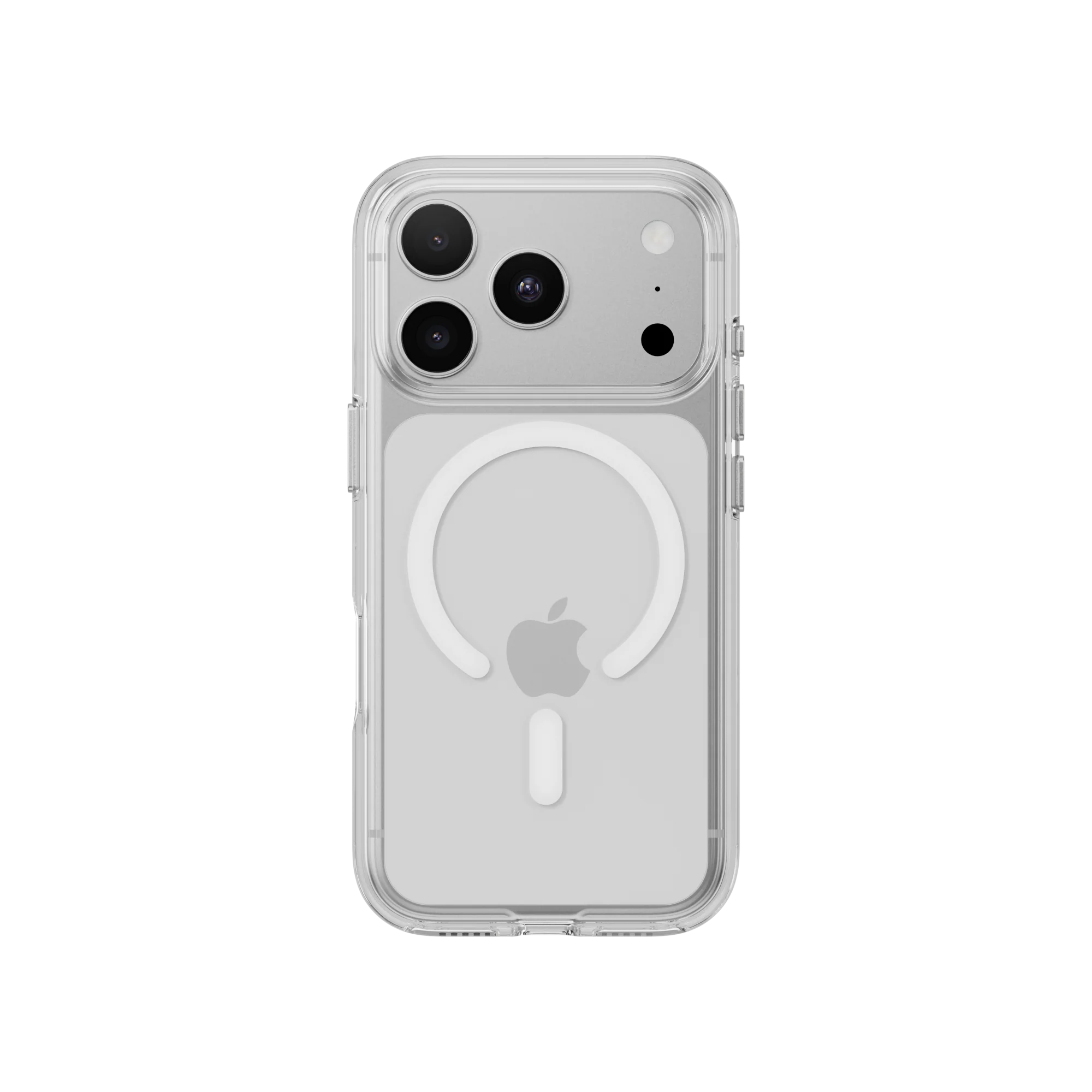 MagEasy Bright M Never Yellowing Case for iPhone 18 Pro Max - Transparent/White Ring