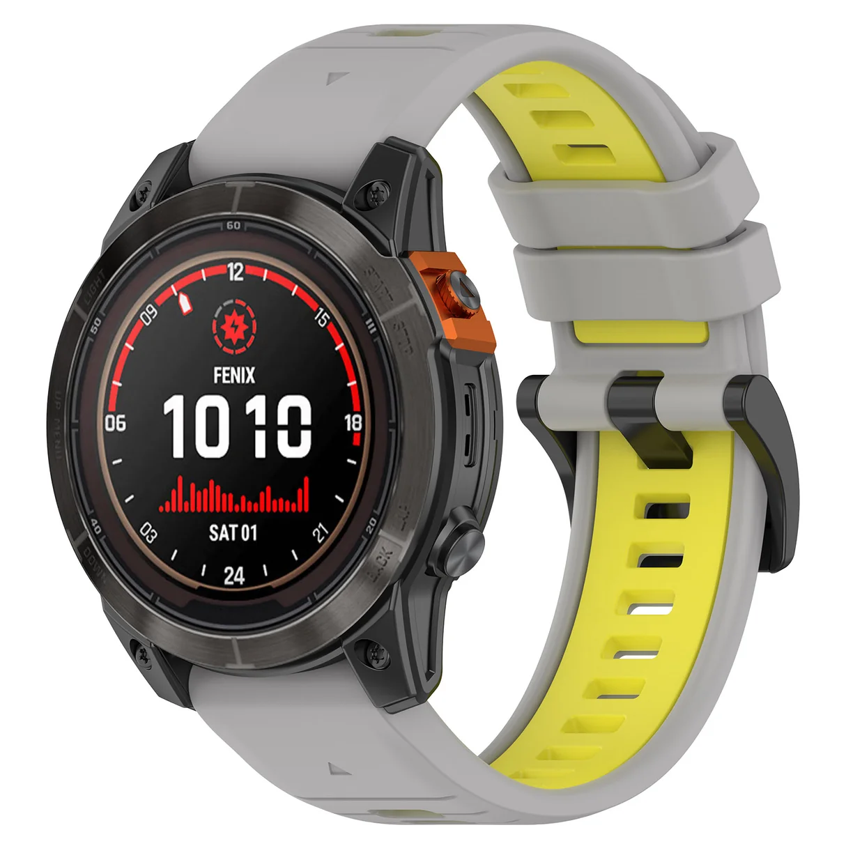 974 Bands Garmin 20mm Quickfit - Grey/Yellow