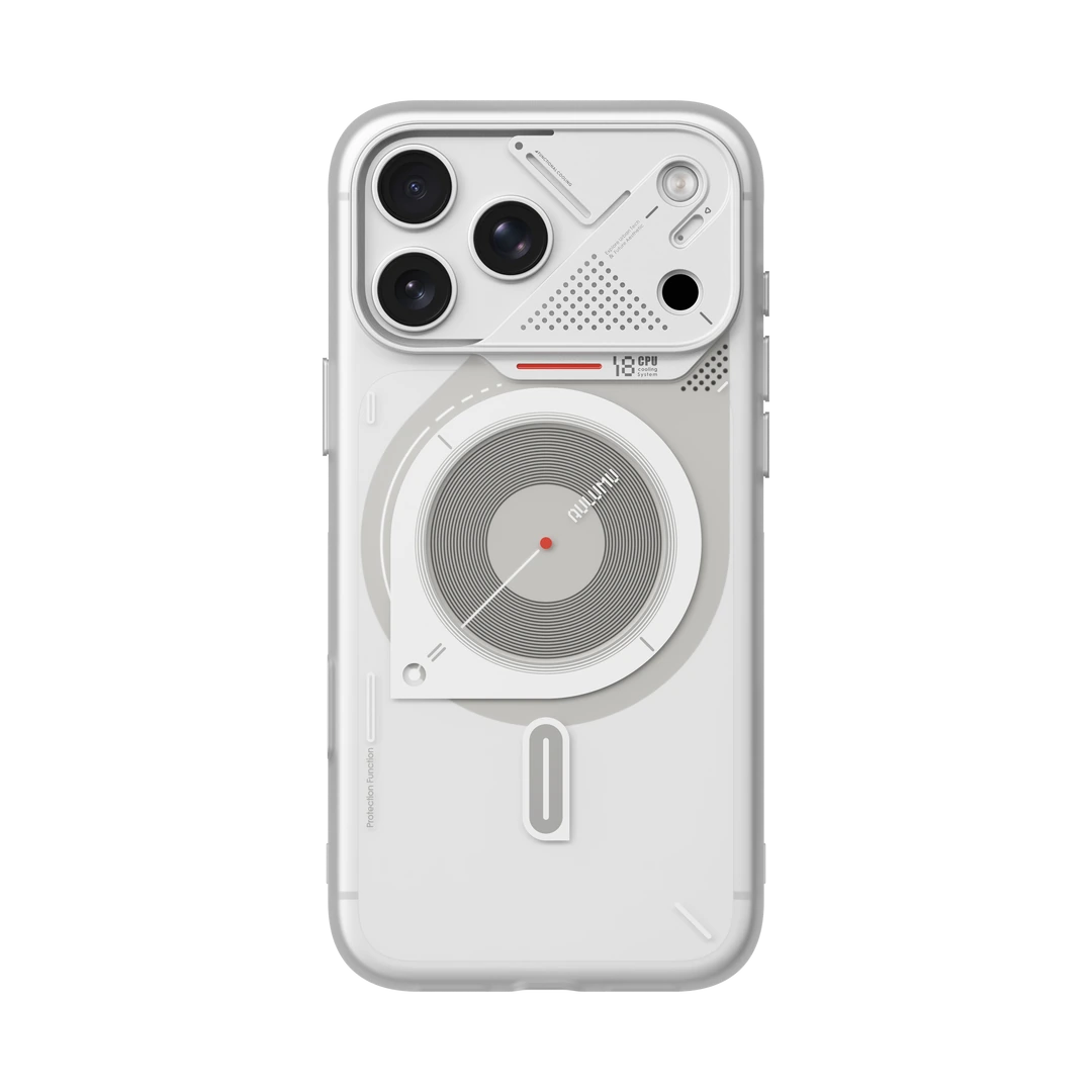 Aulumu-A18 Hyper Frosted Case for iPhone 18 Pro - Translucent White