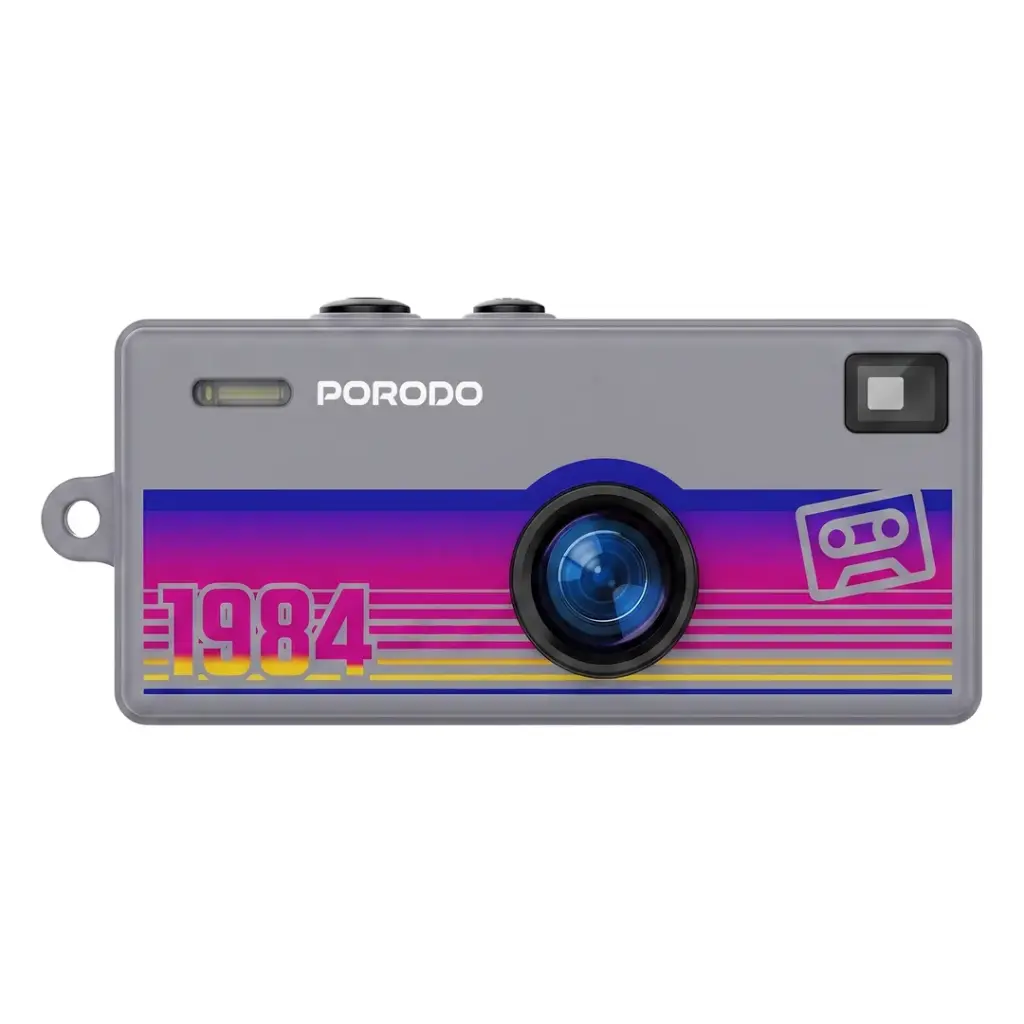 Porodo Memo II Thumb-Sized Digital Camera with TF Card Support - Grey