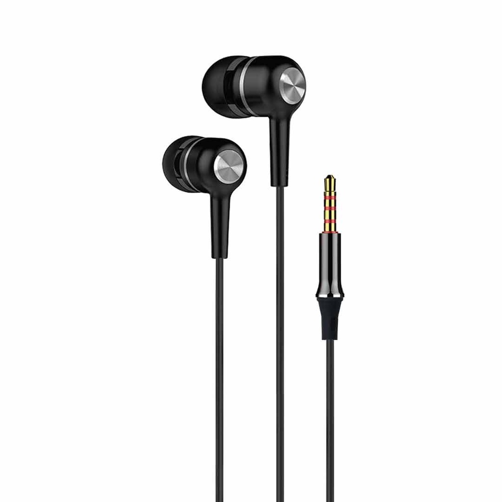 Green Lion Melo Stereo Earphones 3.5mm Audio Jack (GNMLSTEEARPBK) Black