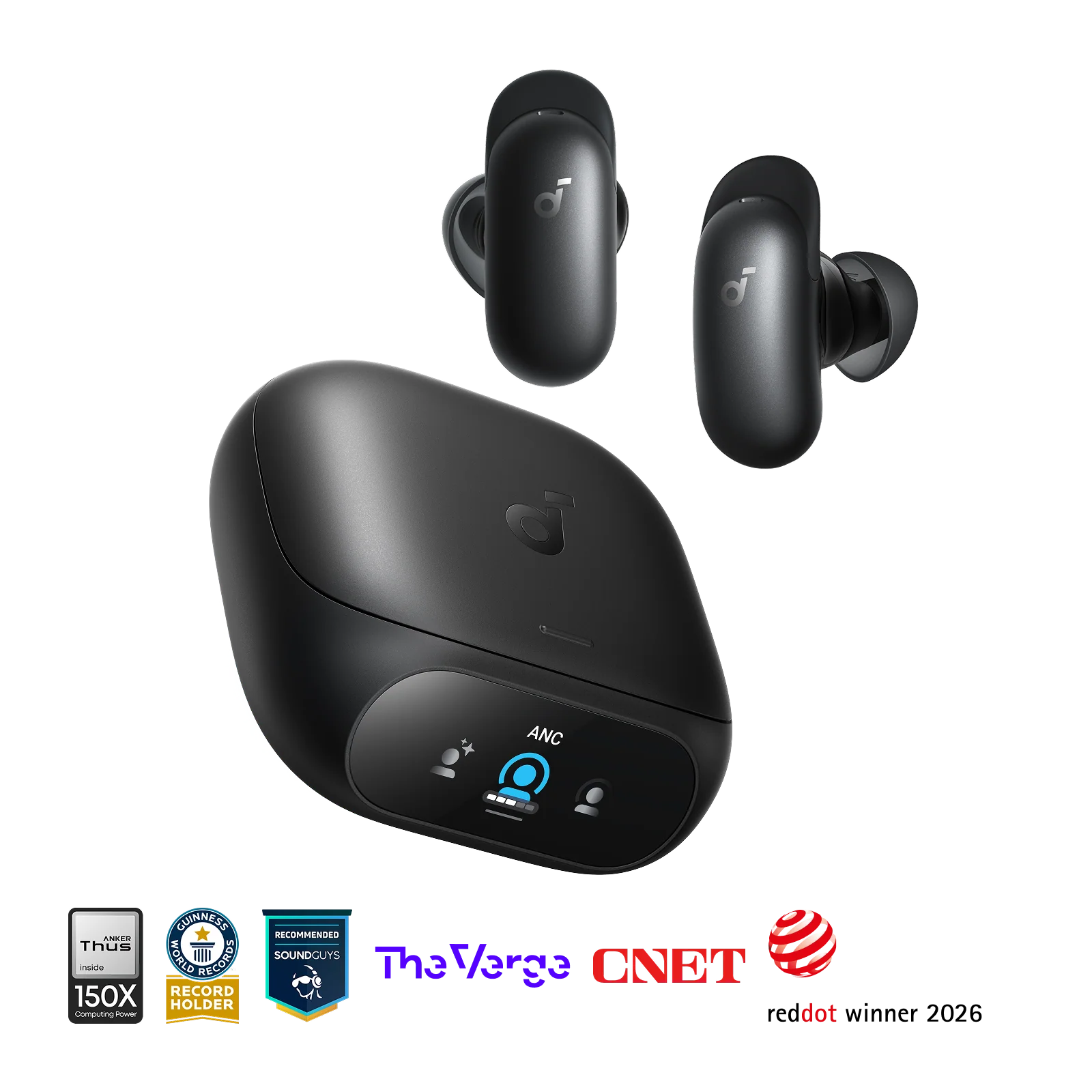 سماعات ليبرتي 5 برو اللاسلكية بعزل الضوضاء من Anker Soundcore (D1203H11) – أسود
