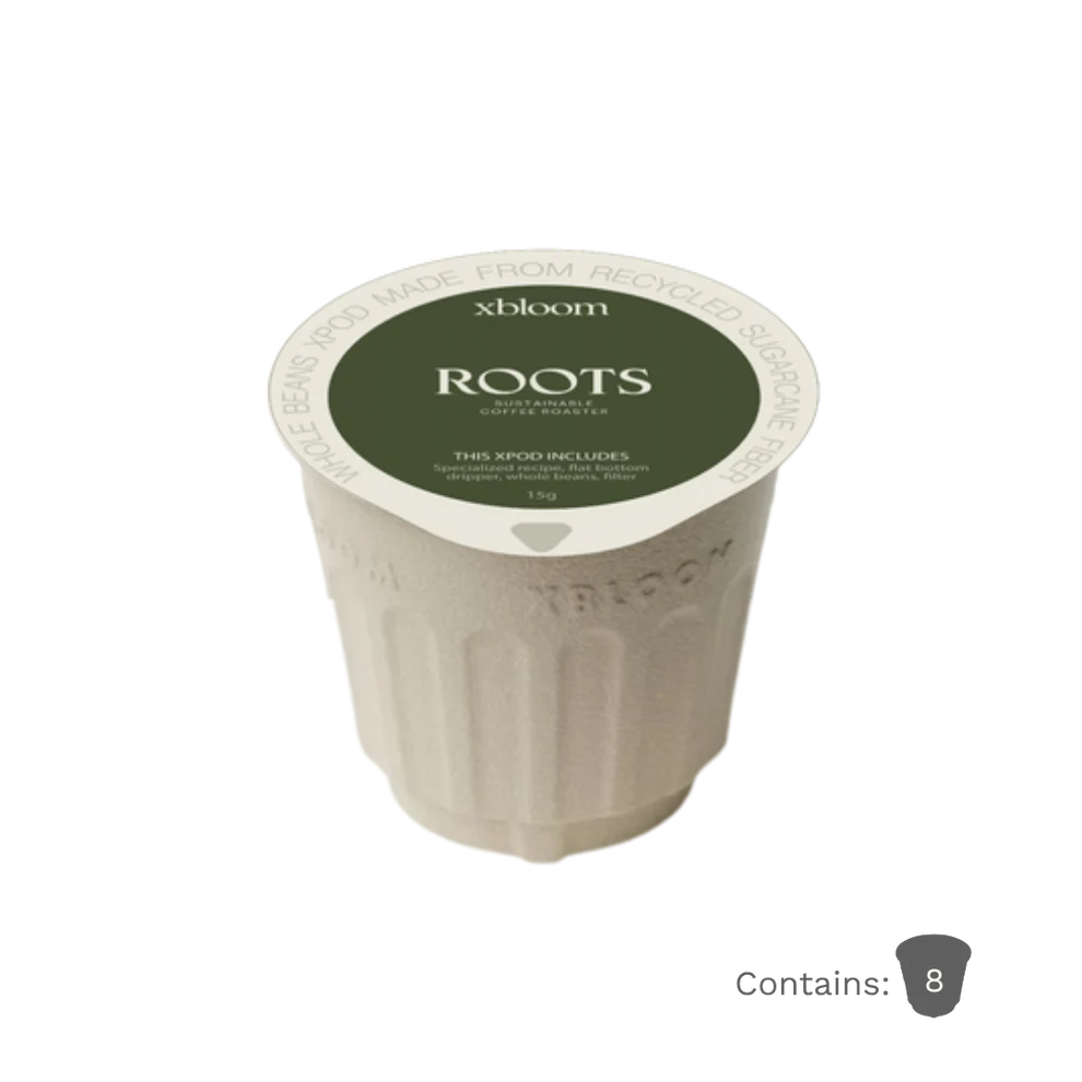 كبسولات إكس بودز لجهاز xBloom – قهوة كولومبية منزوعة الكافيين بطريقة سويس ووتر من Roots