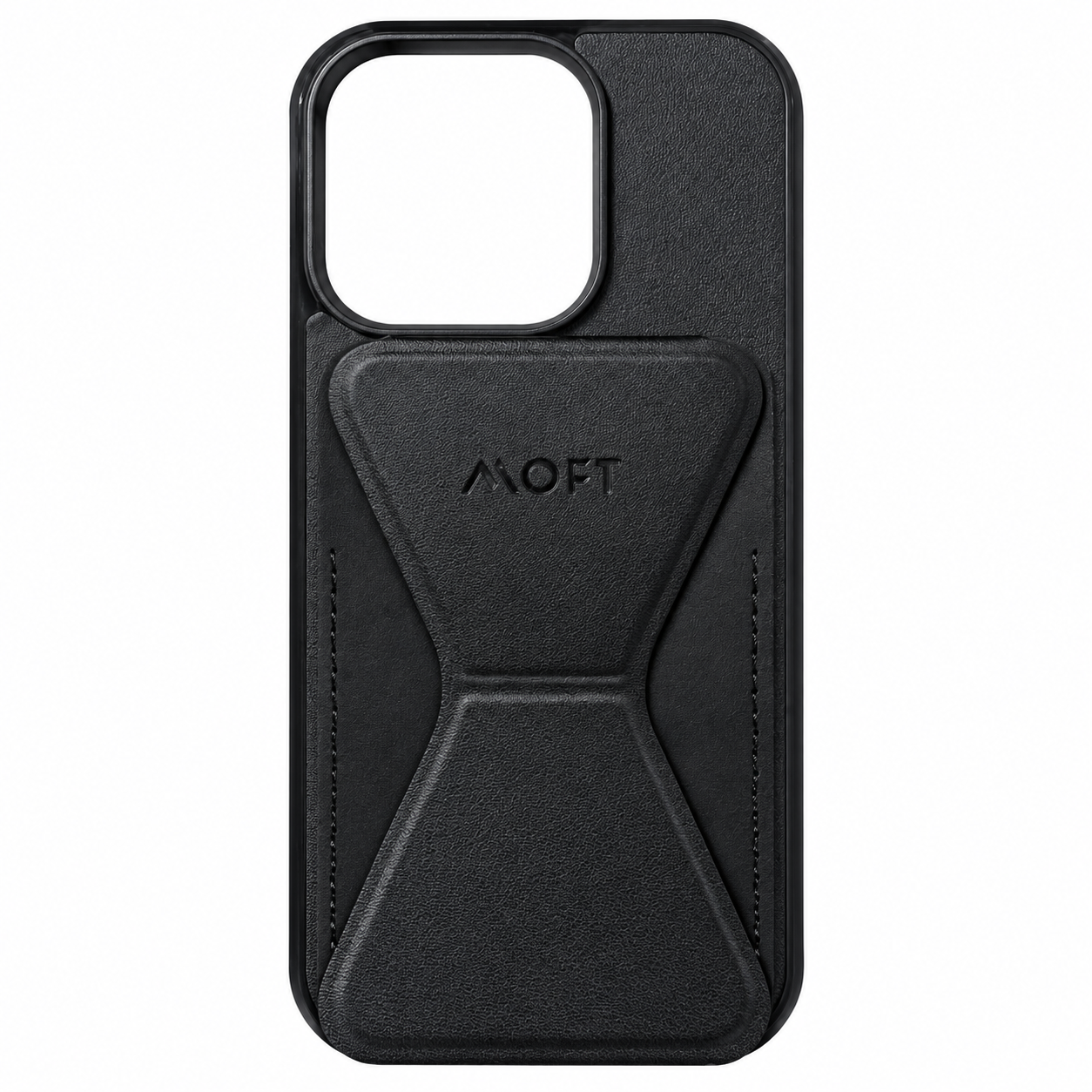 كفر آيفون 15 مع ستاند ومحفظة من KazeParis - أسود