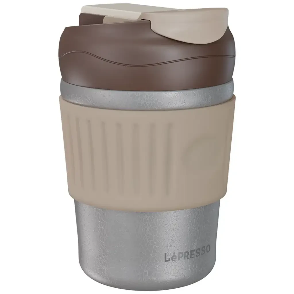 LePresso Morningscape Tumbler Mug Dual Sip 350ML (LPPBCFFCGY) Grey