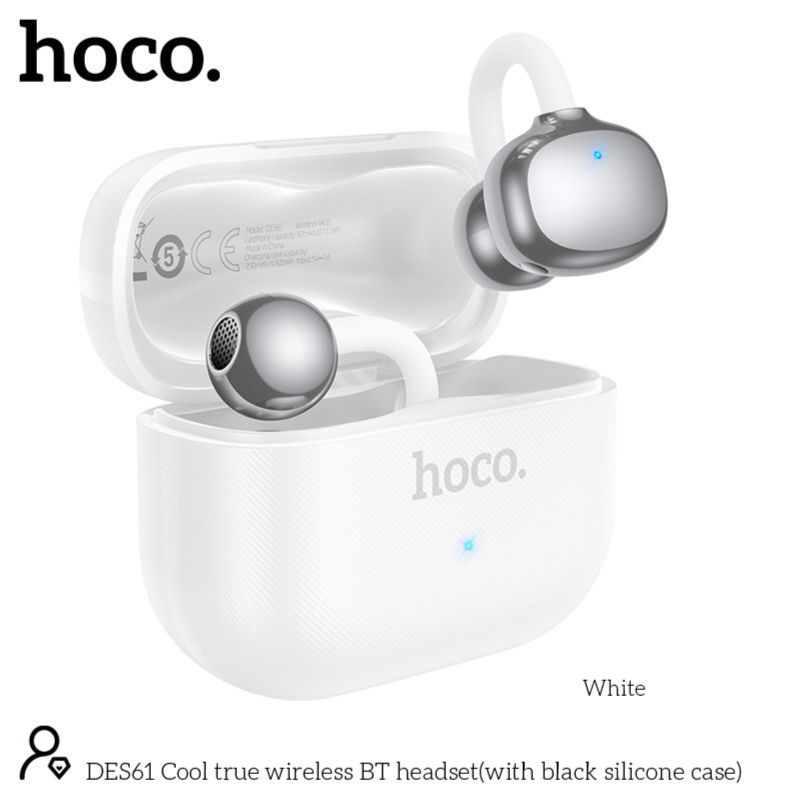 سماعات لاسلكية بتصميم الأذن المفتوحة من HOCO – DES61 - أبيض