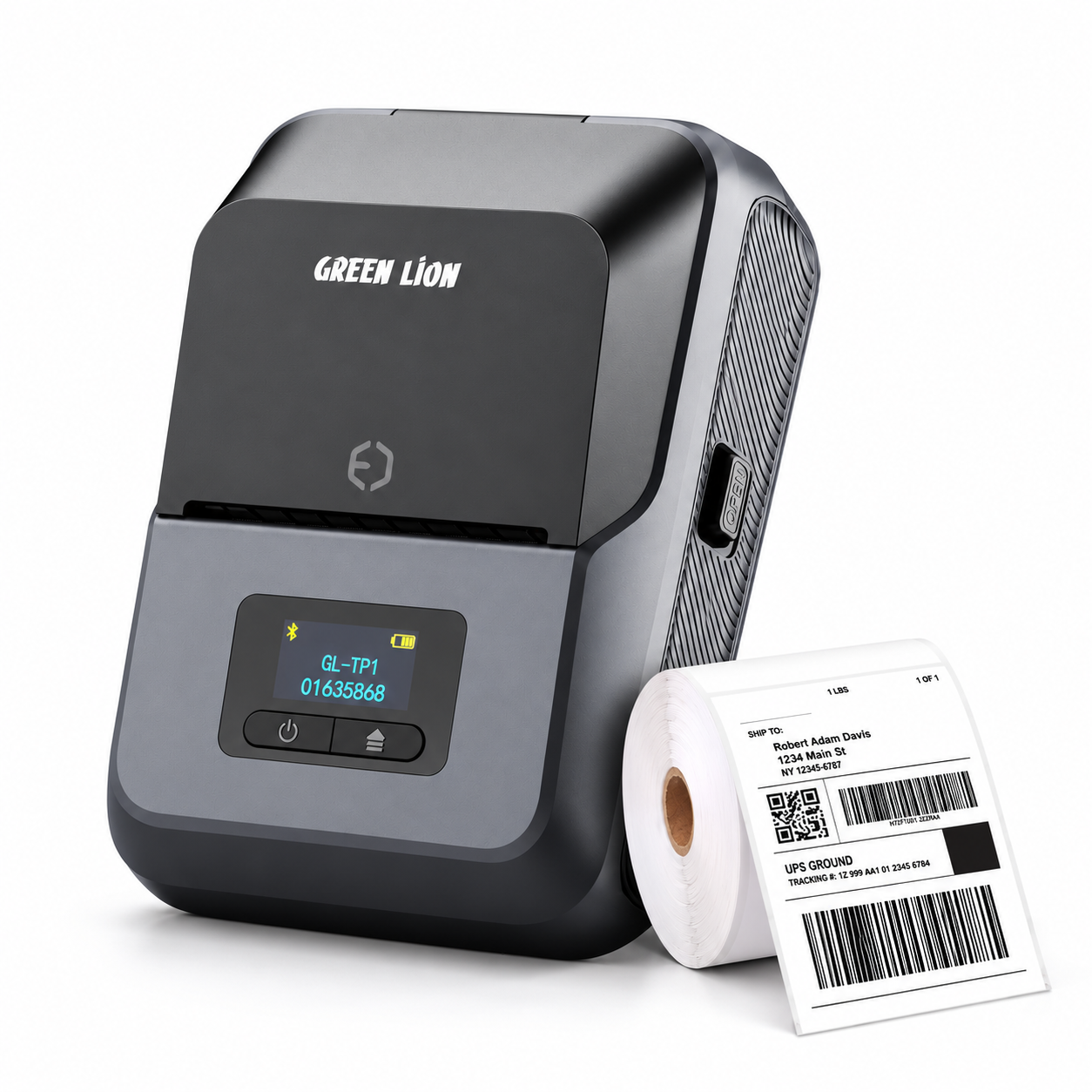 Green Lion Thermal Printer with 203 DPI Printing Resolution (GNTHPRINTGY) Grey