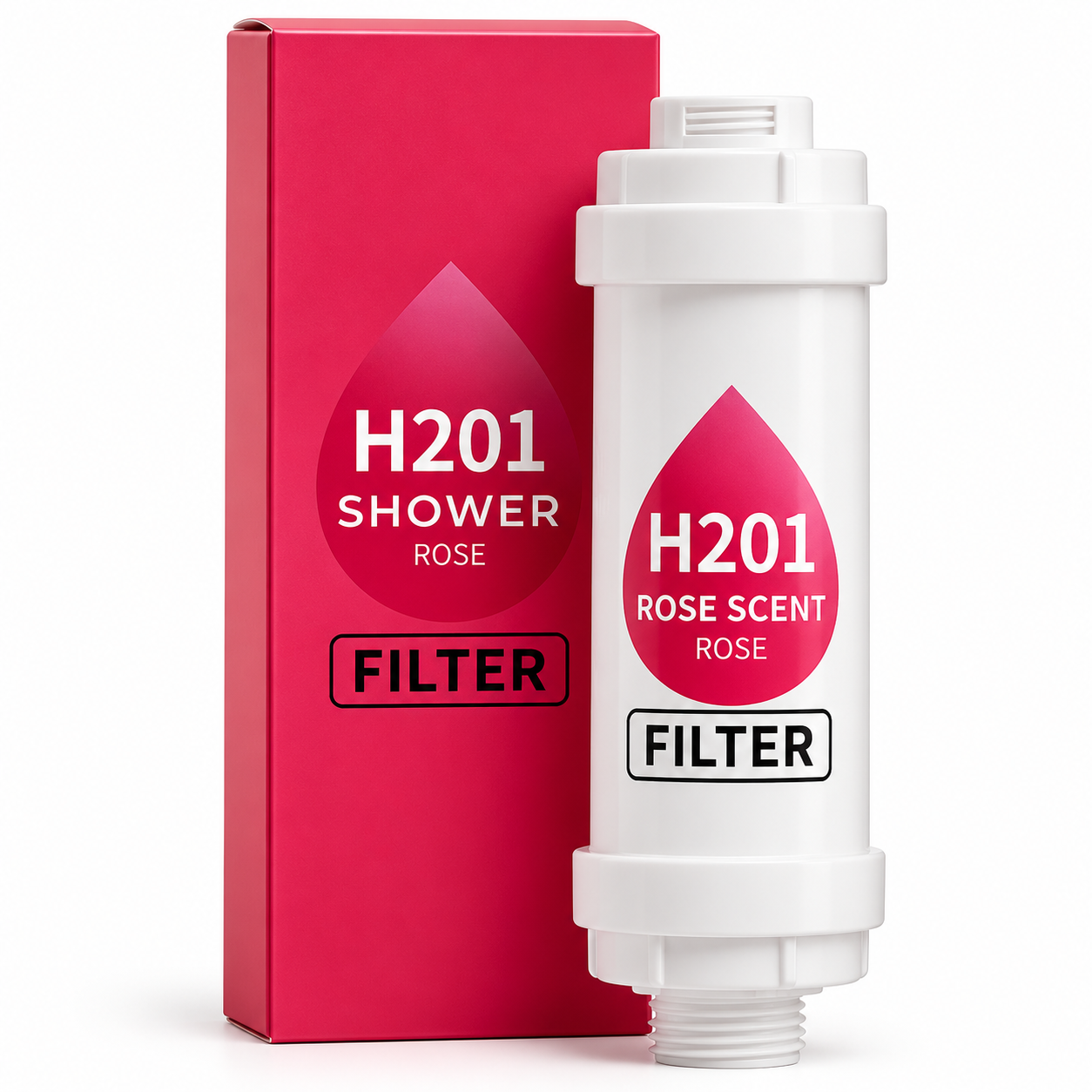 H201 Shower Filter - Rose