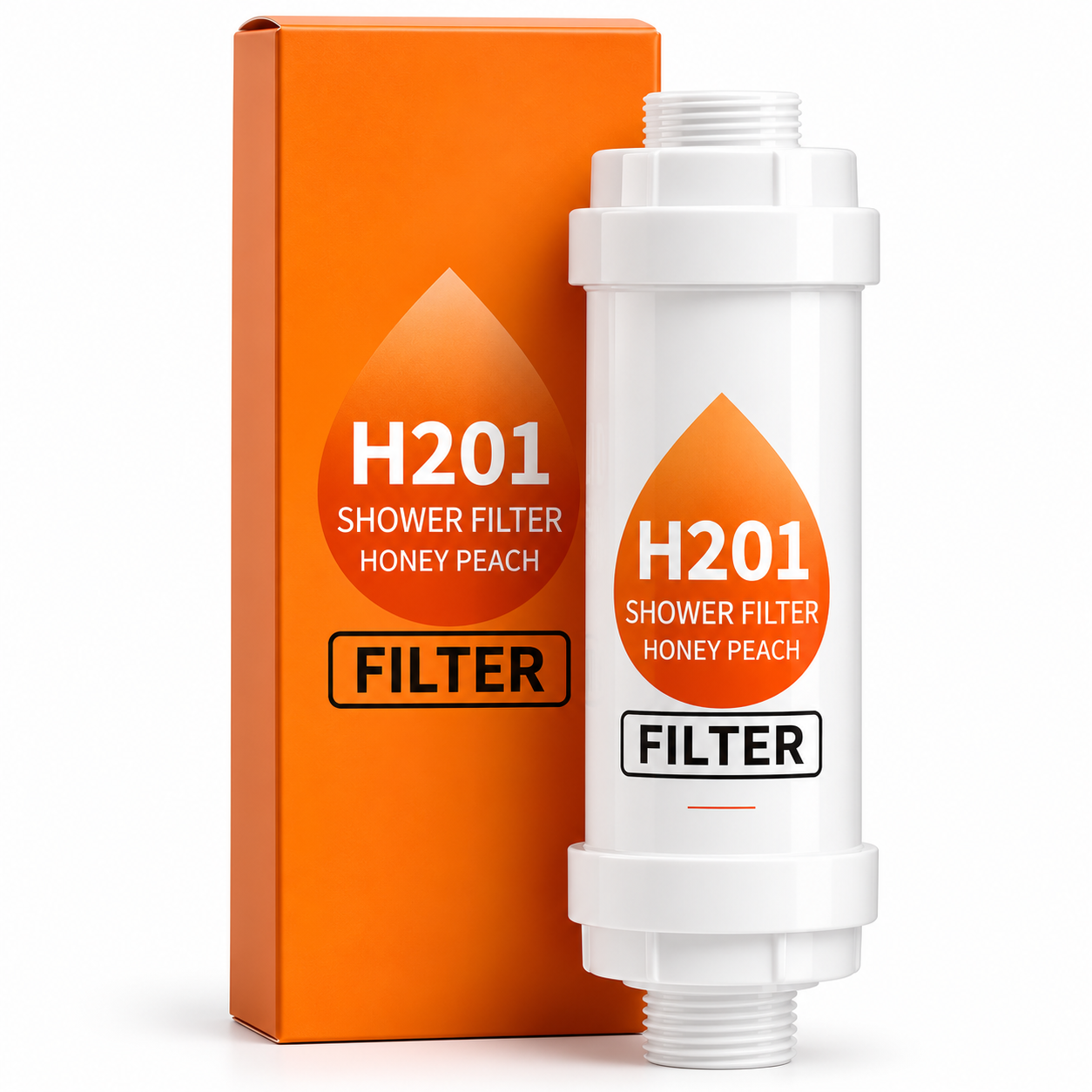 H201 Shower Filter - Honey Peach