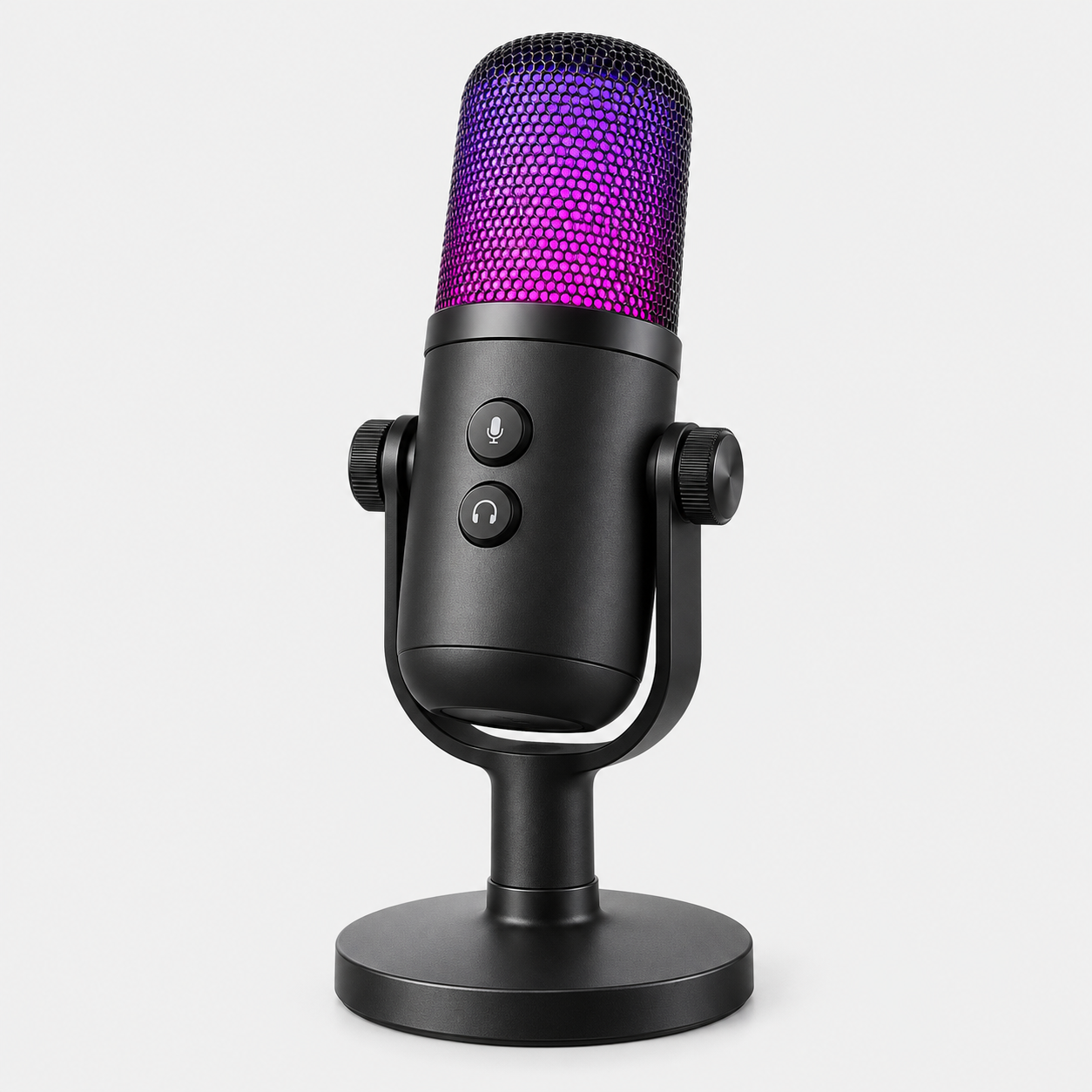 xTrike Me RGB Backlight USB Powered Microphone (XMC-03) Black