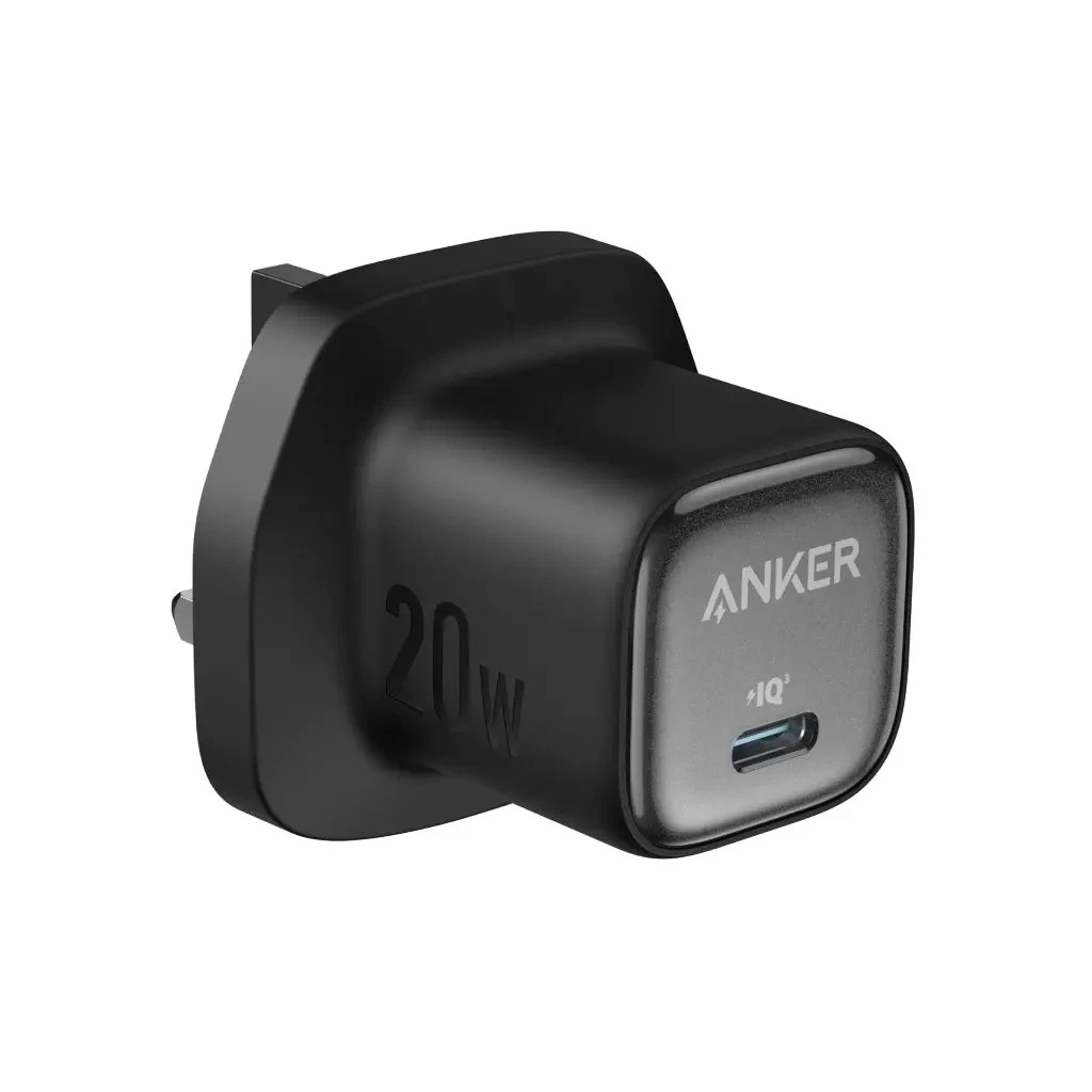 شاحن جداري Anker Zolo USB-C بقوة 20 واط - أسود