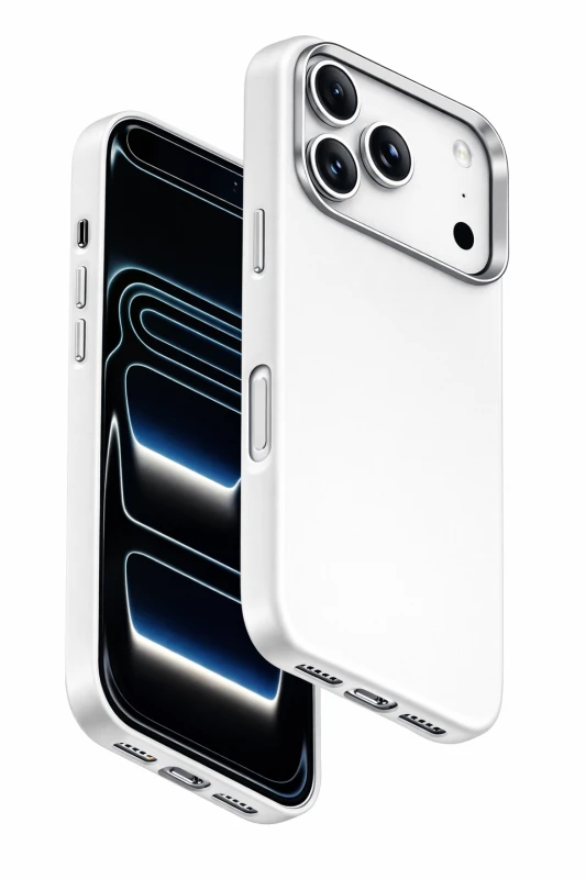 كفر XUNDD جلدي مغناطيسي لهاتف iPhone 17 Pro - أبيض