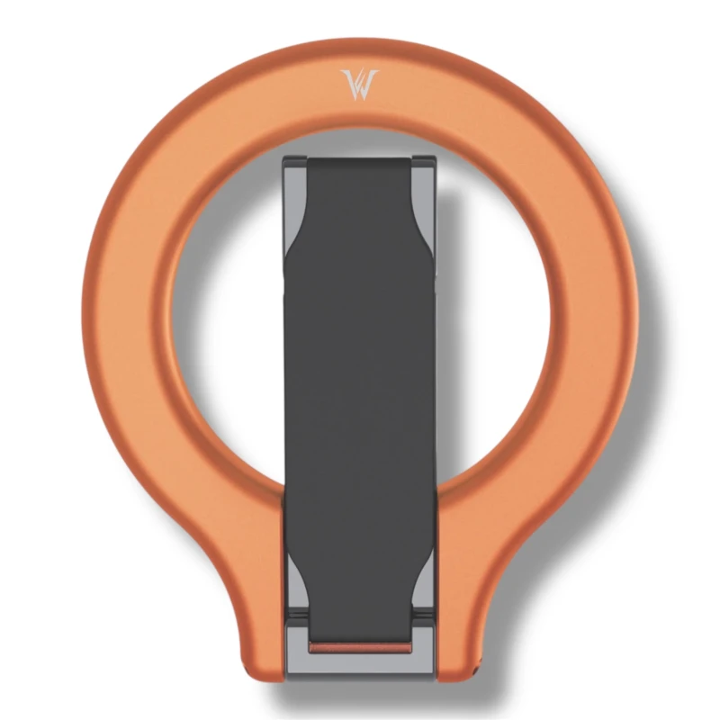 ستاند وحلقة مسك مغناطيسية Wizard Gear Ring Stand دوران 360° – برتقالي