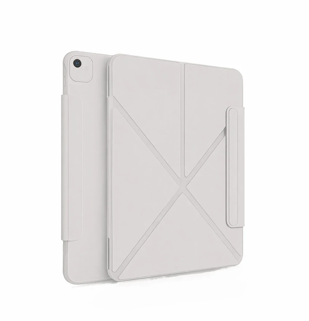 كفر XUNDD Magnetic Smart Folio للآيباد Air 13 بوصة (M2/M3) وPro 12.9 بوصة – رمادي