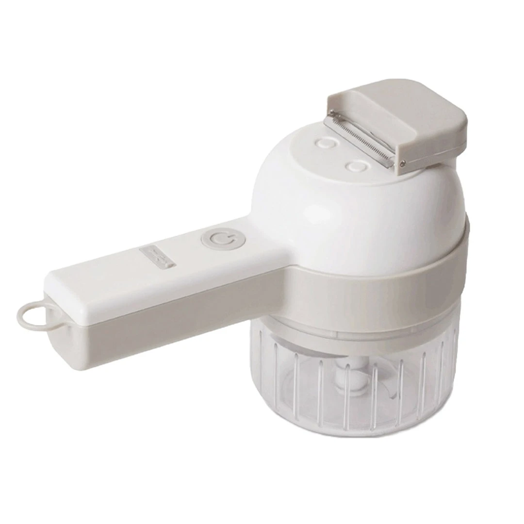 فرامة طعام محمولة Porodo 4 في 1 بقدرة 45W وسرعة 1200RPM – أبيض