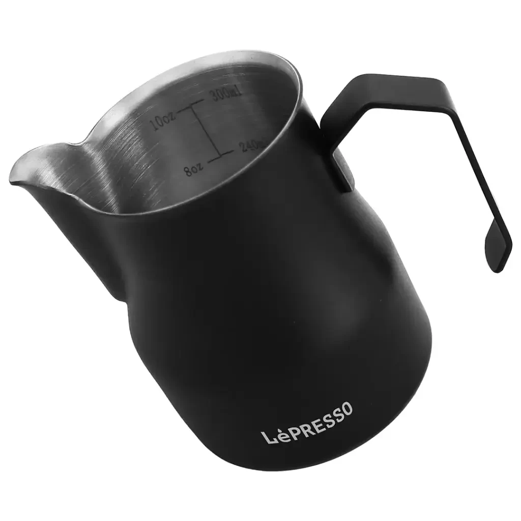 إبريق تبخير الحليب LePresso بسعة 350 مل – أسود