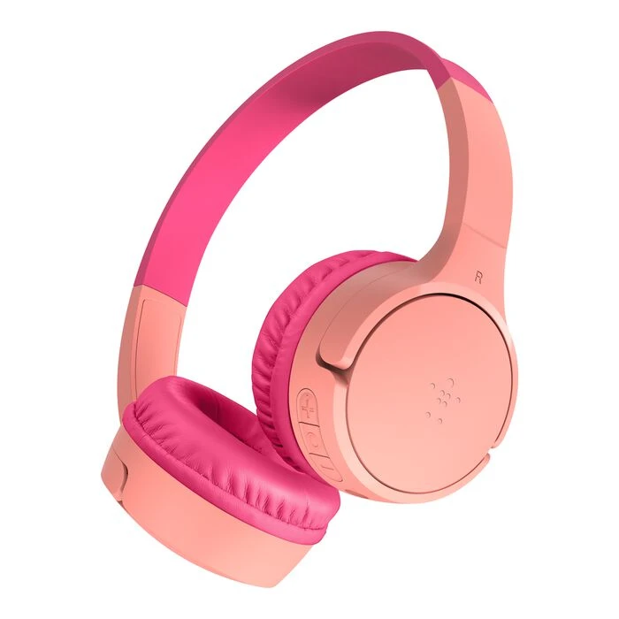سماعة Belkin SoundForm Mini اللاسلكية للأطفال – وردي