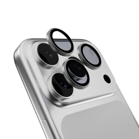 حماية عدسة الكاميرا MagEasy Lenz Sapphire لهاتف iPhone 17 Pro/Pro Max - رمادي