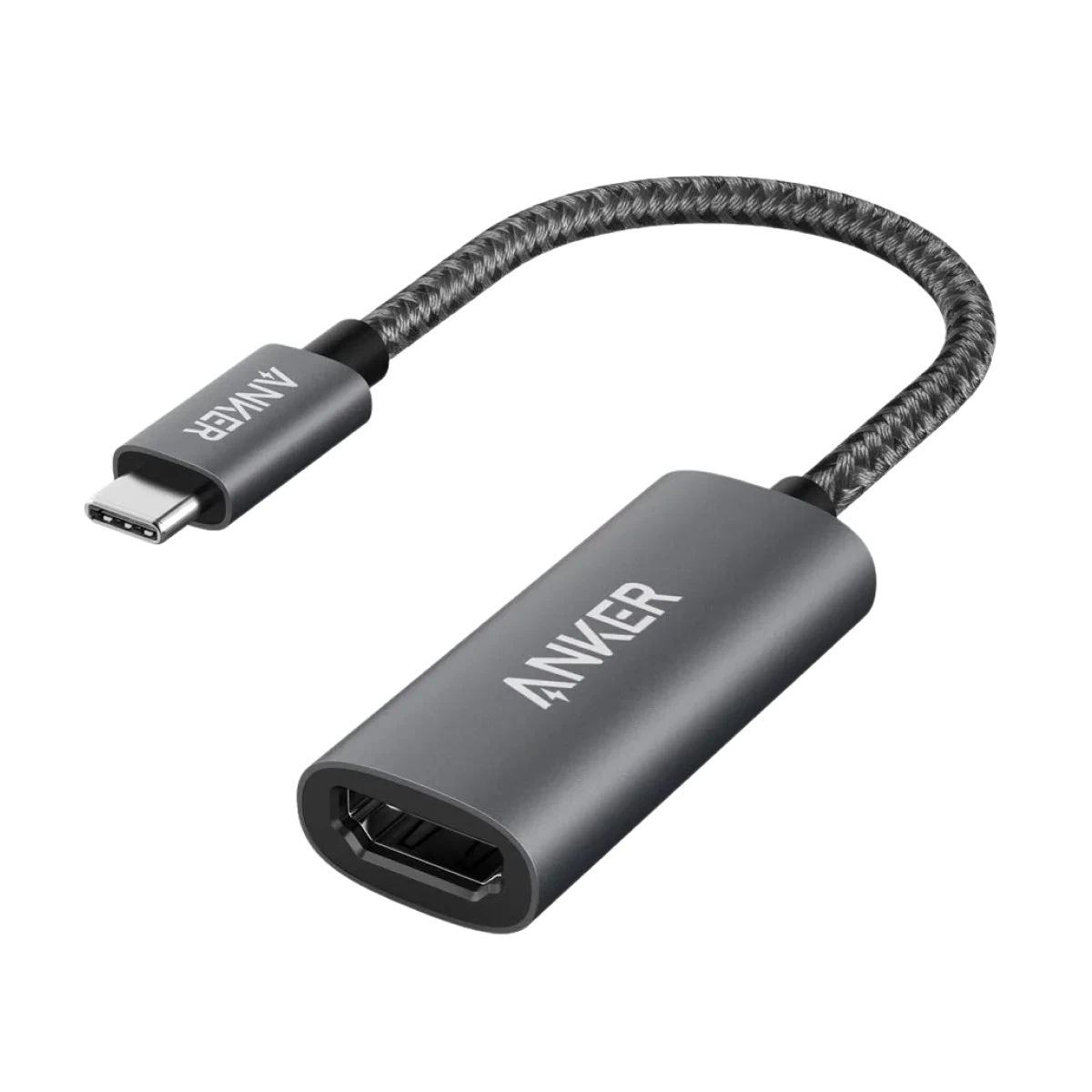 محوّل Anker PowerExpand+ من USB-C إلى HDMI رمادي