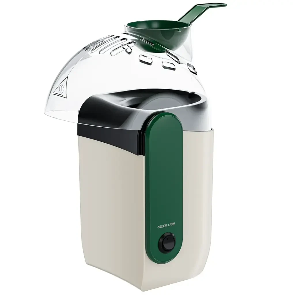 ماكينة صنع الفشار Pop Mate بقوة 1200 واط بلون أبيض من Green Lion