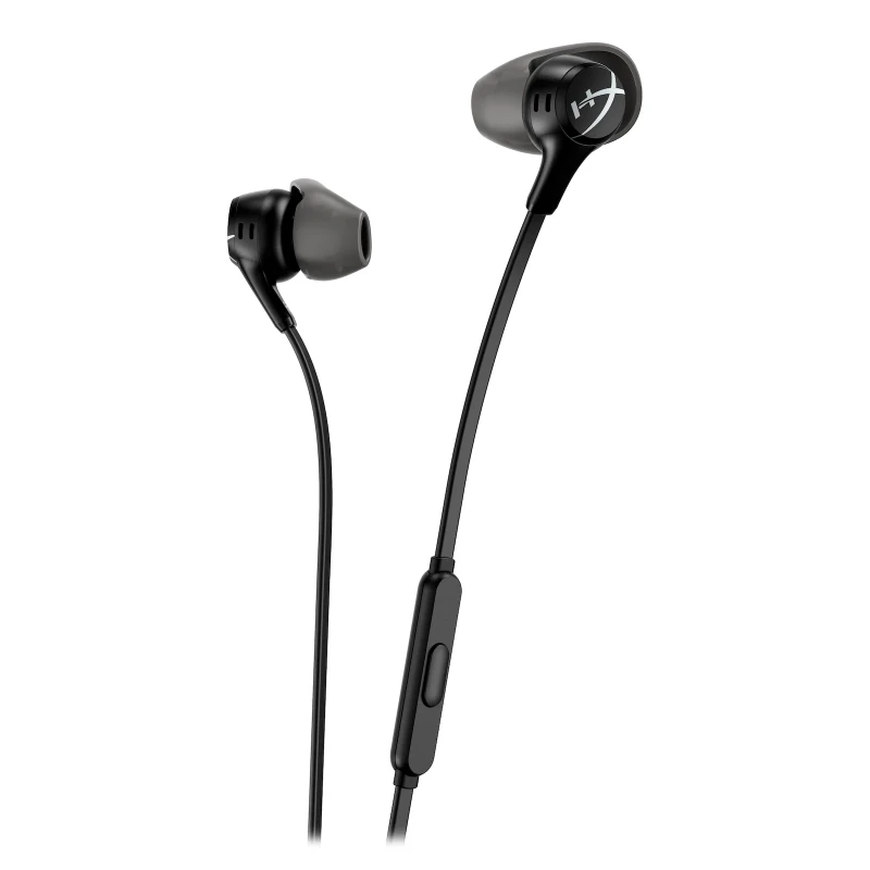 سماعة الألعاب السلكية HyperX Cloud Earbuds II مقاس 3.5 ملم - أسود