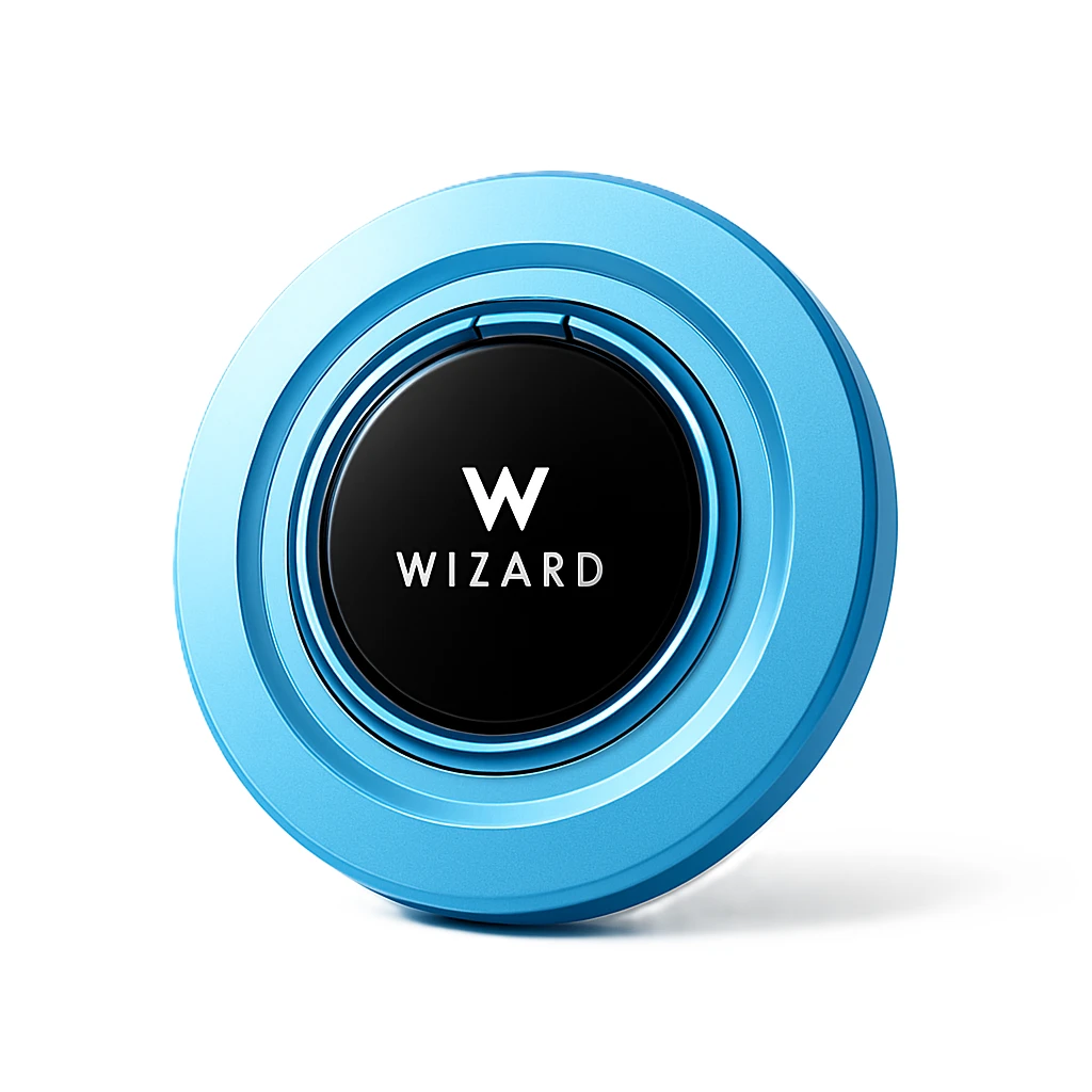 ستاند حلقي مغناطيسي Explorer Series من Wizard - أزرق فاتح