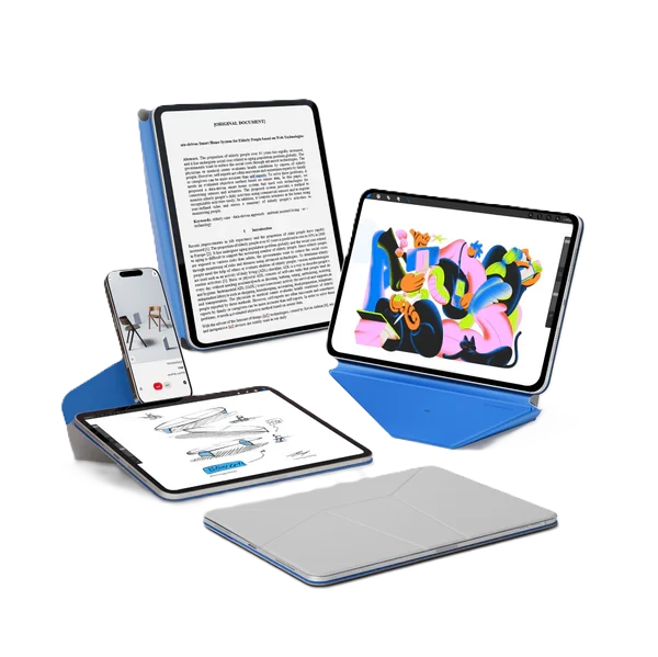 كفر MOFT Dynamic Folio لجهاز iPad Pro مقاس 11 بوصة (M4) - أسمنتي