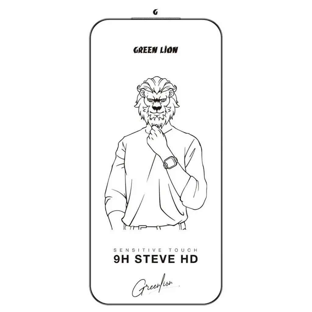 حماية شاشة شفاف 9H Steve HD من جرين ليون لهاتف آيفون 17 إير