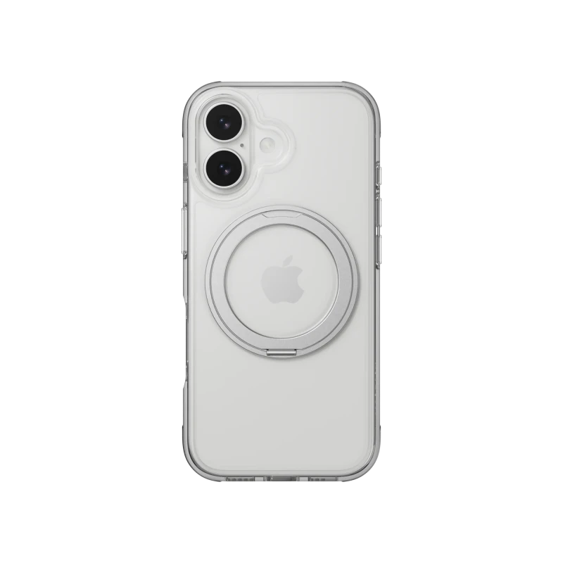 كفر MagEasy MagStand بحلقة دوارة 360 M لهاتف iPhone 17 - شفاف