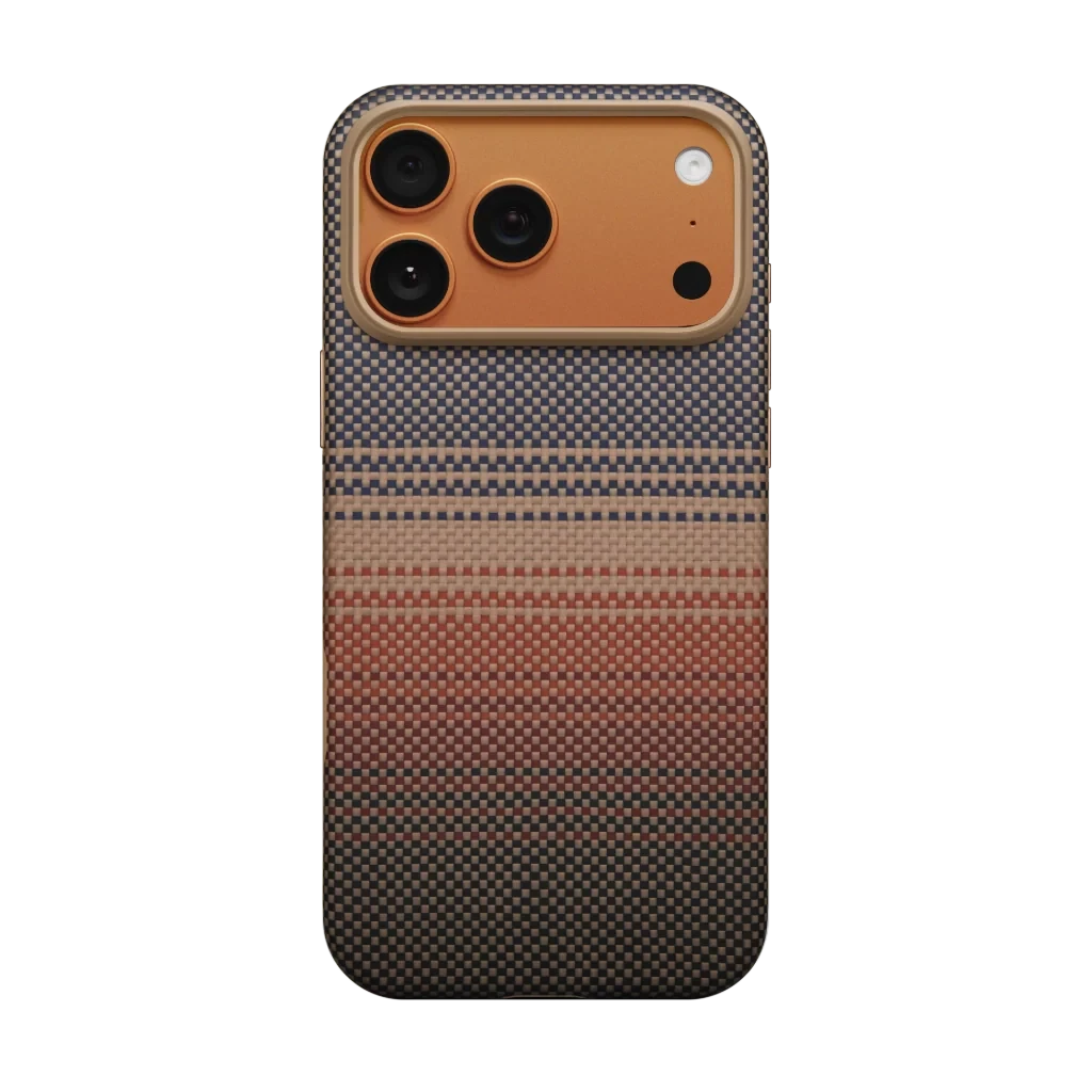 كفر Pitaka Aramid Ultra Guard لهاتف iPhone 17 Pro - غروب الشمس