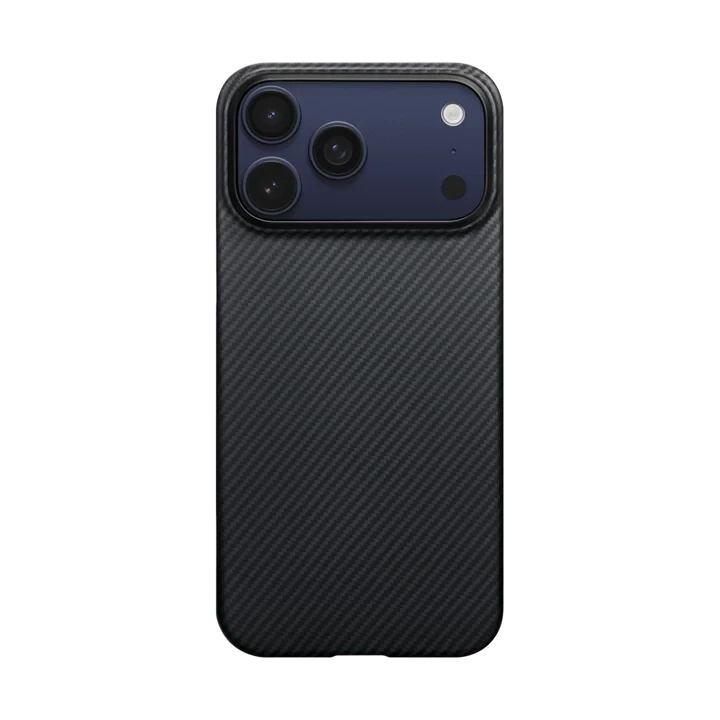 كفر Pitaka فائقة النحافة لهاتف iPhone 17 Pro Max - أسود/رمادي